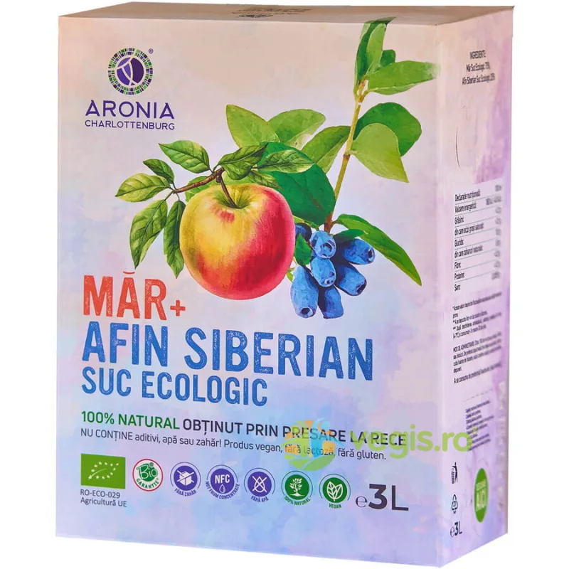 Suc de Mar si Afin Siberian Ecologic/Bio 3L Aronia Charlottenburg — preț și oferte