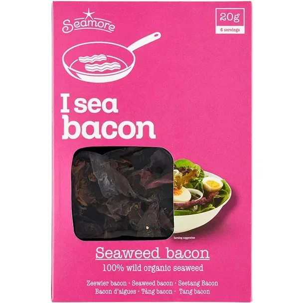 Bacon din Alge de Mare Ecologic/Bio 20g Seamore — preț și oferte