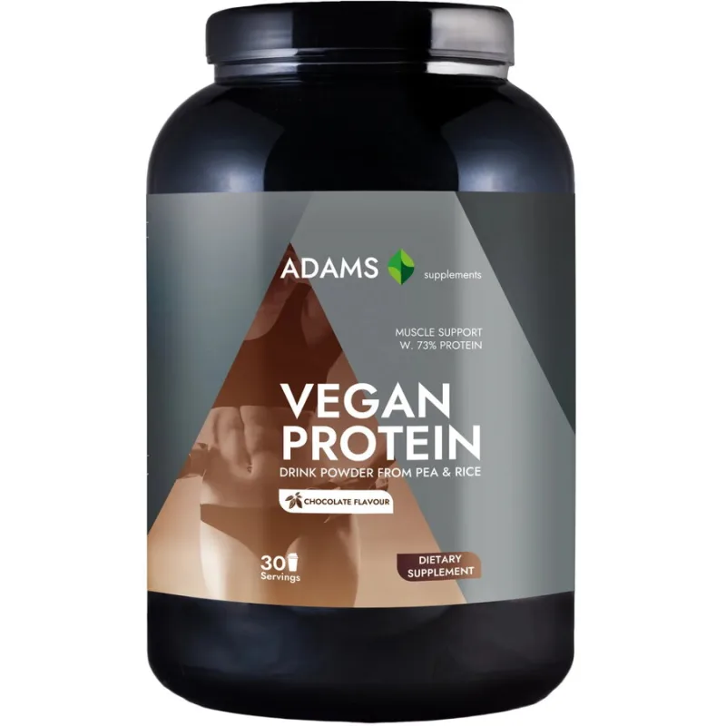 Proteina Vegana cu Aroma de Ciocolata 908g ADAMS VISION — preț și oferte