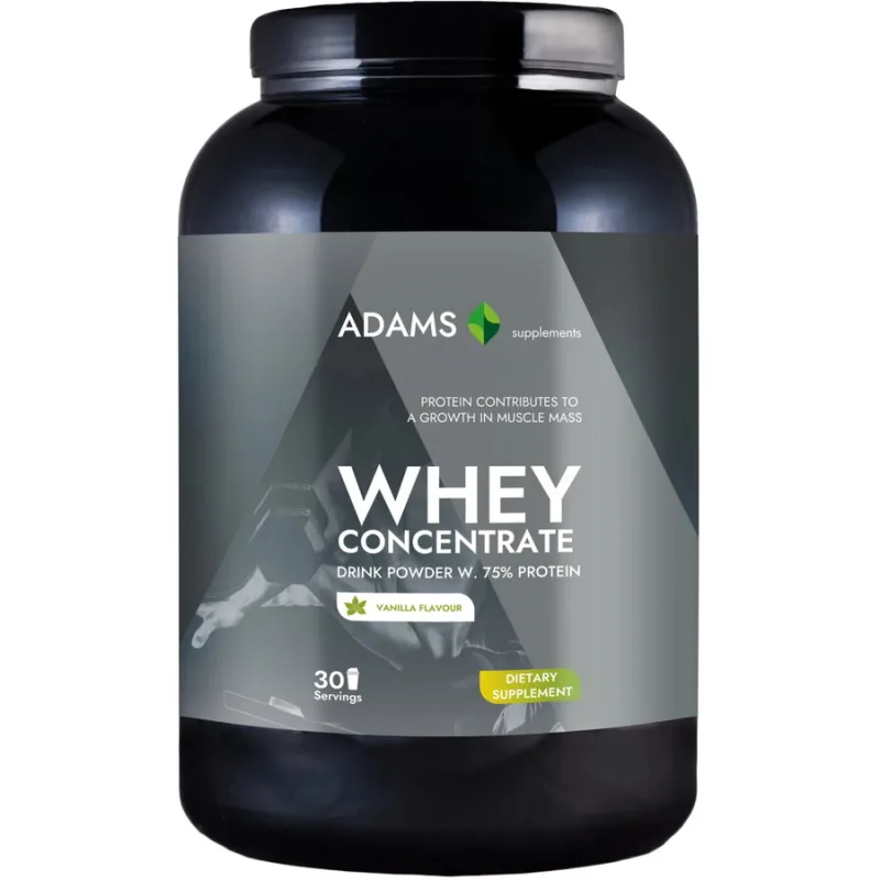 Concentrat Proteic din Zer cu Aroma de Vanilie 908g ADAMS VISION — preț și oferte