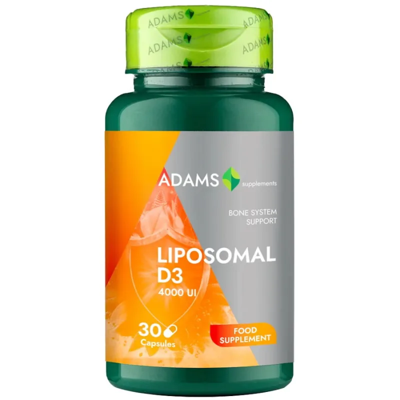 Vitamina D3 Lipozomala 4000UI 30cps ADAMS VISION — preț și oferte