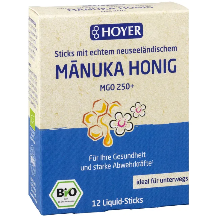 Miere de Manuka MGO 250+ Ecologica/Bio 12dz x 8g HOYER — preț și oferte