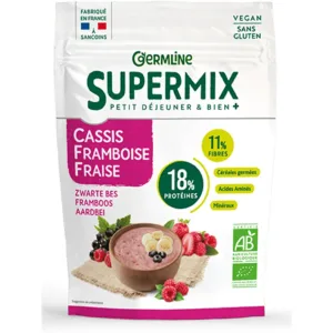 Supermix pentru Mix Dejun cu Coacaze Negre, Zmeura si Capsuni Ecologic/Bio 350g