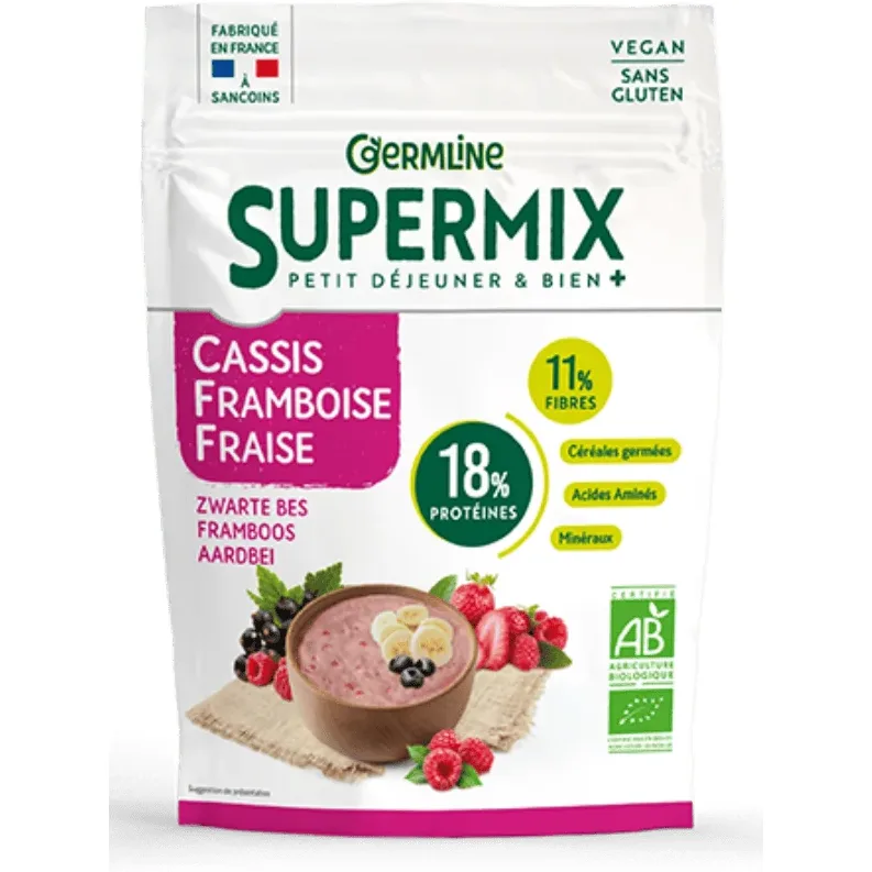 Supermix pentru Mix Dejun cu Coacaze Negre, Zmeura si Capsuni Ecologic/Bio 350g GERMLINE — preț și oferte