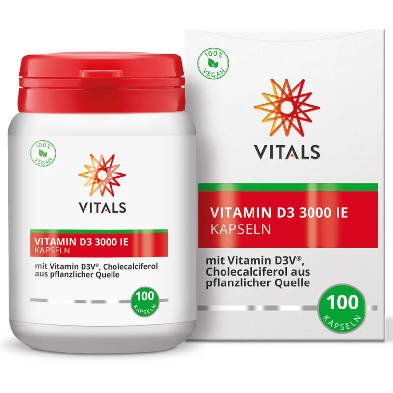 Vitamina D3 Vegana 3000UI 100cps VITALS — preț și oferte
