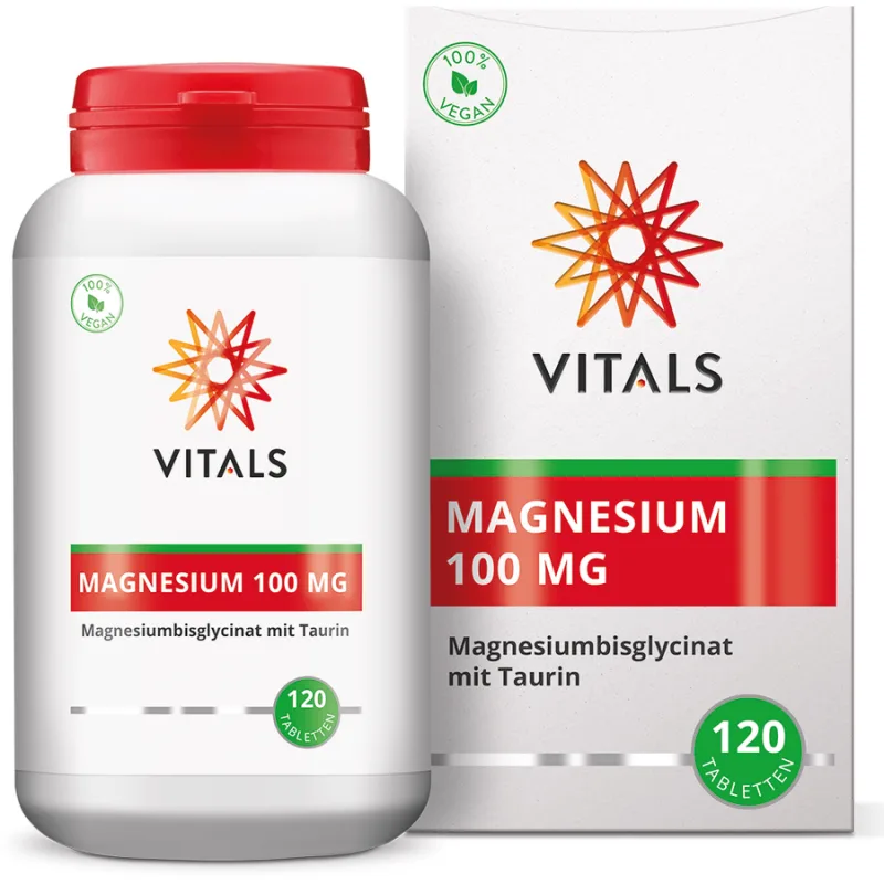 Magneziu Bisglicinat cu Taurina 100mg 120cpr VITALS — preț și oferte