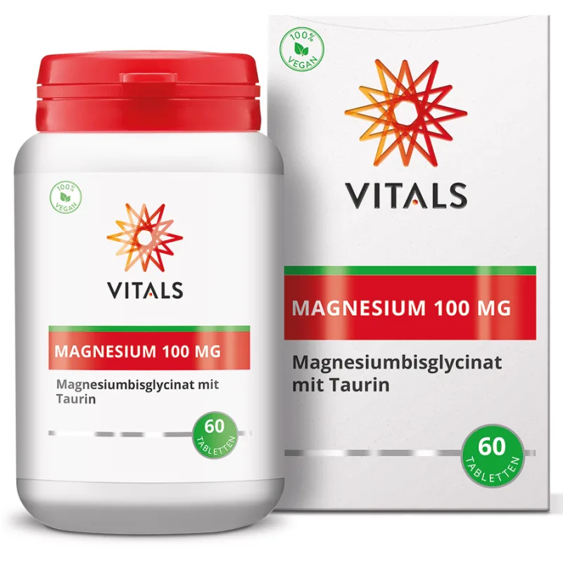 Magneziu Bisglicinat cu Taurina 100mg 60cpr VITALS — preț și oferte