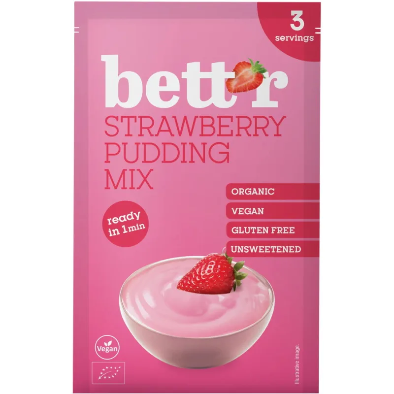 Mix pentru Budinca de Capsuni Ecologic/Bio 30g BETTR — preț și oferte