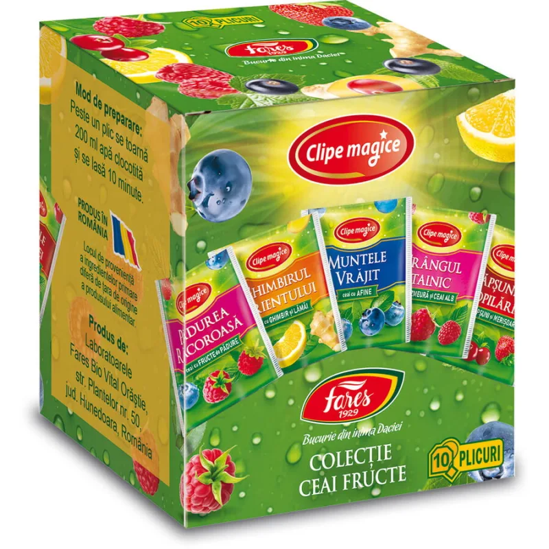 Ceai din fructe, asortat, 10 plicuri CADOU — preț și oferte