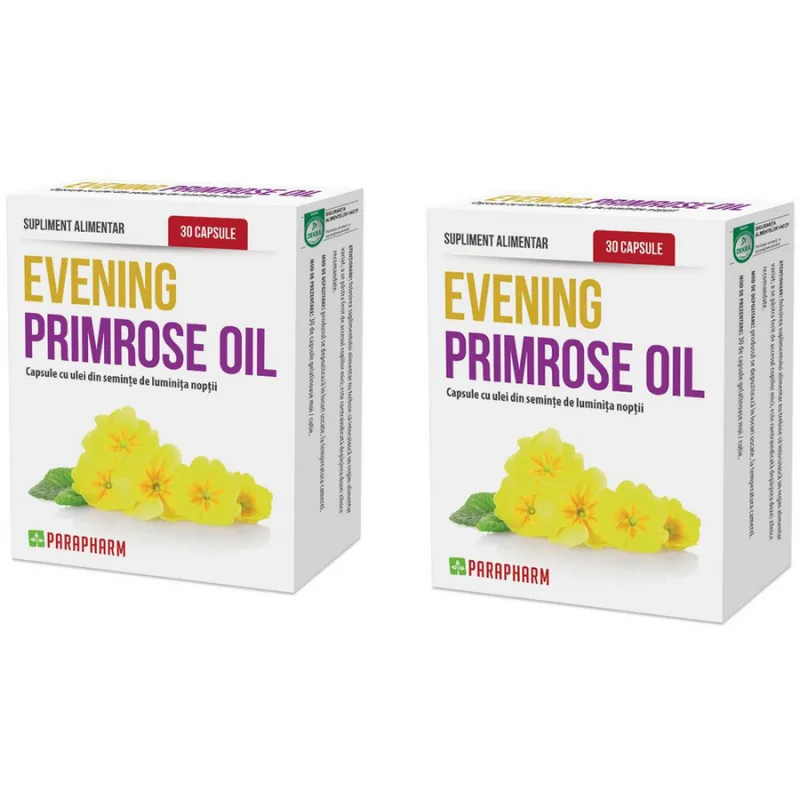 Pachet Evening Primrose 30cps + 30cps Quantum Parapharm — preț și oferte