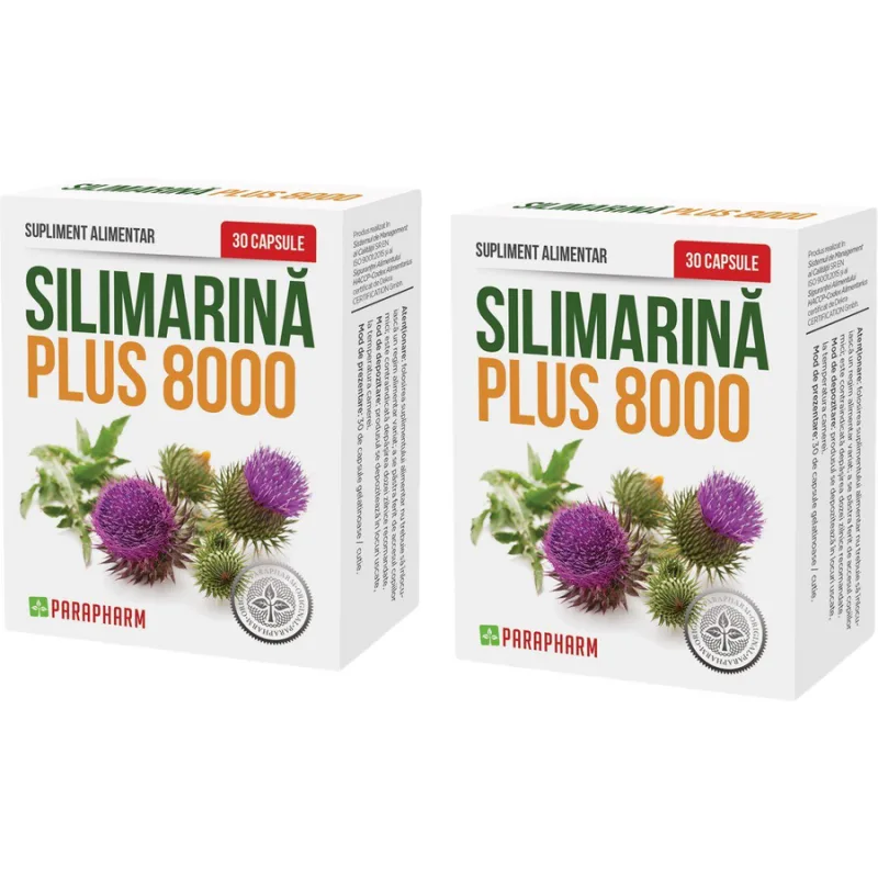 Pachet Silimarina Plus 8000 30cps + 30cps Quantum Parapharm — preț și oferte