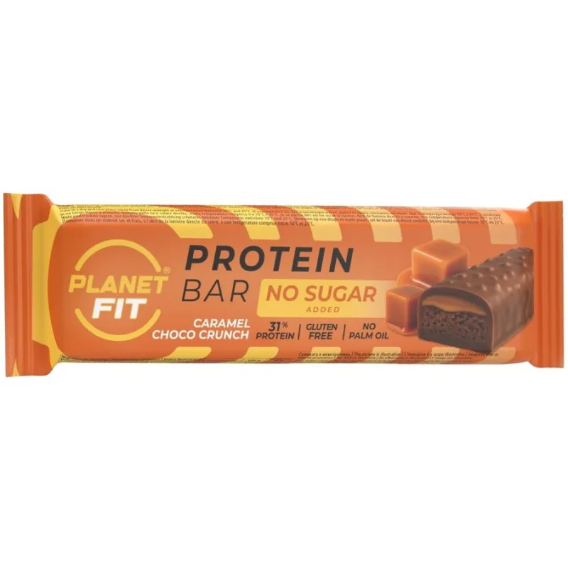 Baton Proteic fara Zahar Adaugat Caramel Choco Crunch 50g BRAIN FOODS — preț și oferte