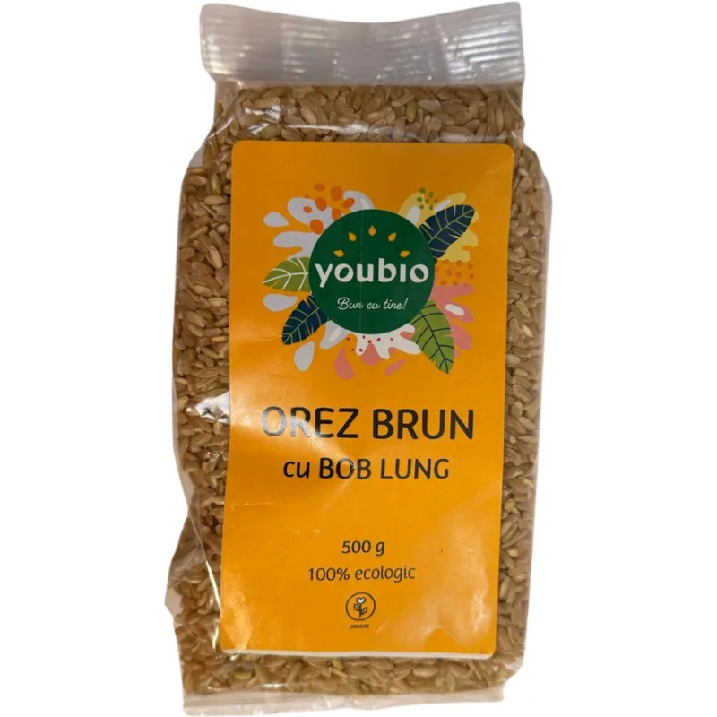 Orez Brun cu Bob Lung 500g YOUBIO — preț și oferte