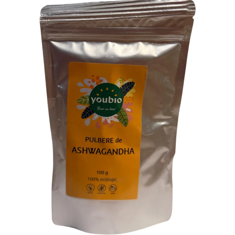 Ashwaghanda Pulbere fara Gluten 100g YOUBIO — preț și oferte