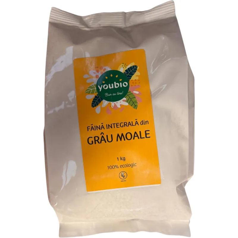 Faina din Grau Moale Integral 1kg YOUBIO — preț și oferte