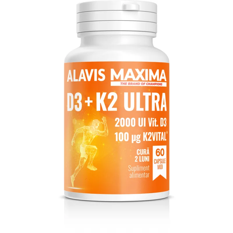 Vitamina D3+K2 Ultra 60cps moi ALAVIS MAXIMA — preț și oferte