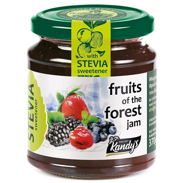 Gem de Fructe de Padure cu Stevie fara Zahar Adaugat 370g KANDYLAS — preț și oferte