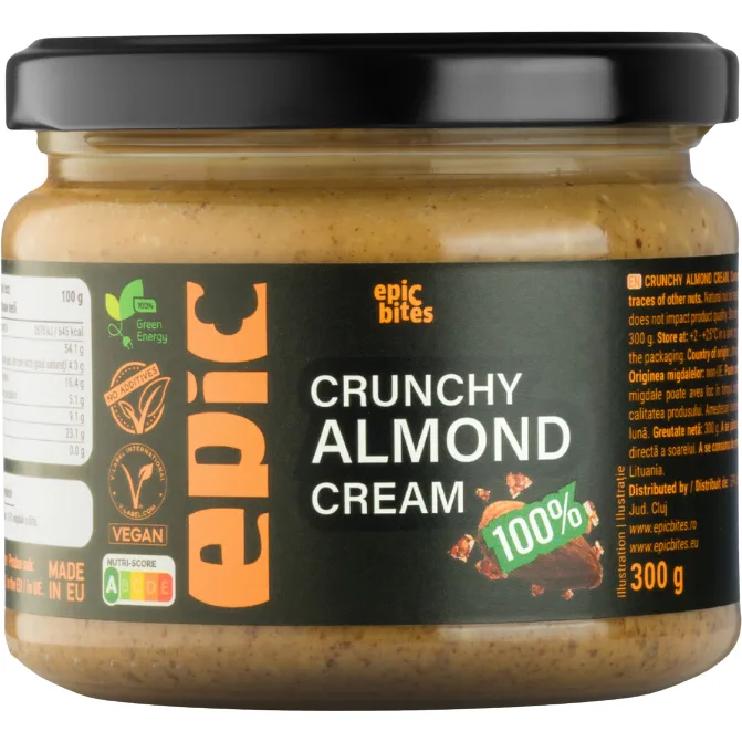Crema Crocanta de Migdale fara Zahar Adaugat 300g — preț și oferte