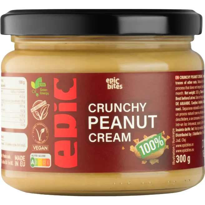 Crema Crocanta de Arahide fara Zahar Adaugat 300g — preț și oferte