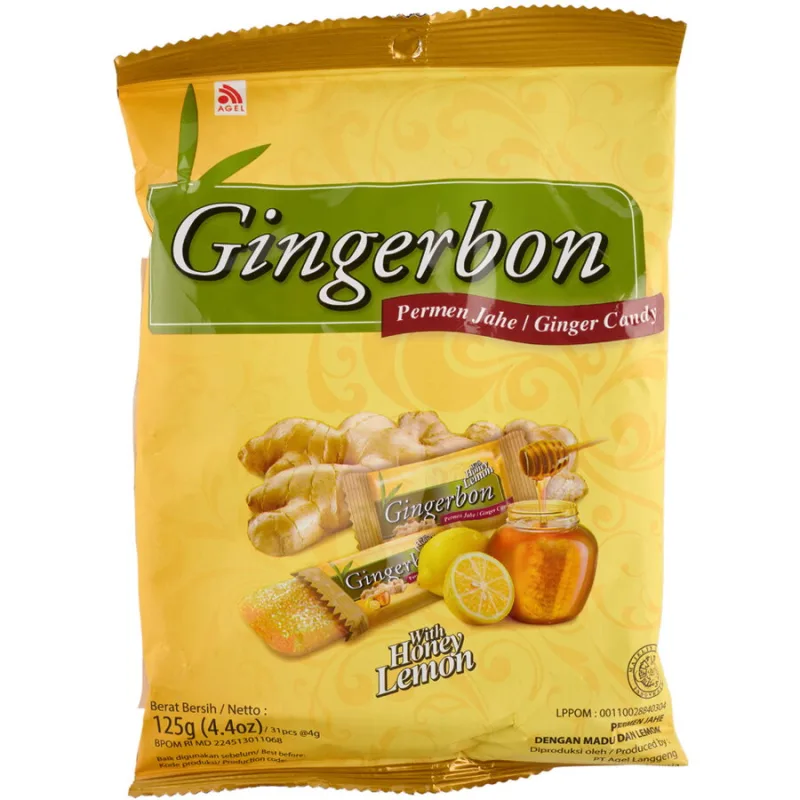Jeleuri cu Ghimbir, Miere si Lamaie 125g AGEL — preț și oferte