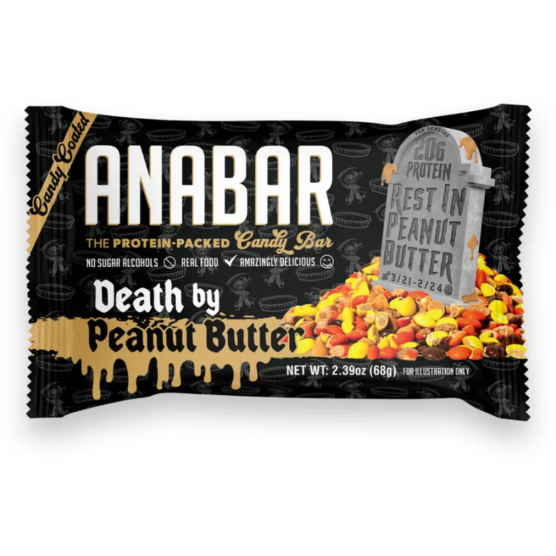 Baton Proteic cu Aroma de Bomboane cu Unt de Arahide 68g ANABAR — preț și oferte