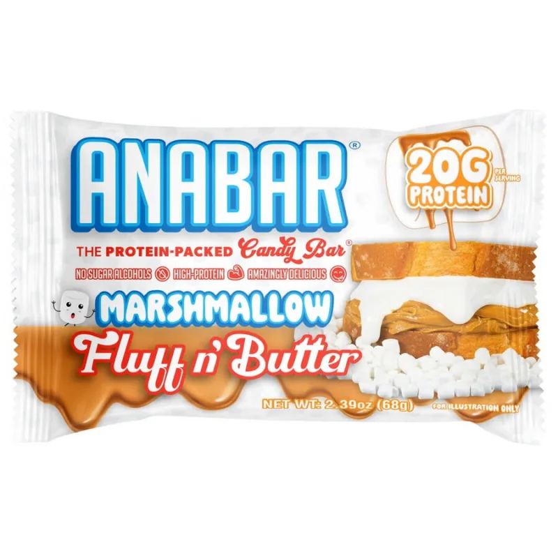 Baton Proteic cu Gust de Crema de Bezele si Unt de Arahide 68g ANABAR — preț și oferte