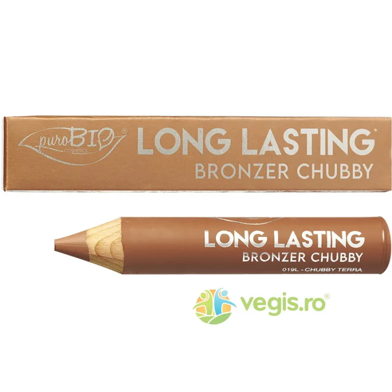 Creion Bronzer Chubby 019L - Terra Caldo Long Lasting Ecologic/Bio 3.3g PUROBIO COSMETICS — preț și oferte
