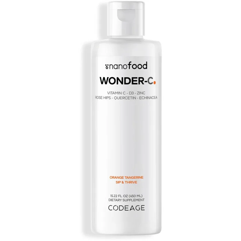 Vitamina C Lipozomala Lichida cu D3 si Zinc cu Aroma de Portocala cu Mandarina 450ml CODEAGE — preț și oferte