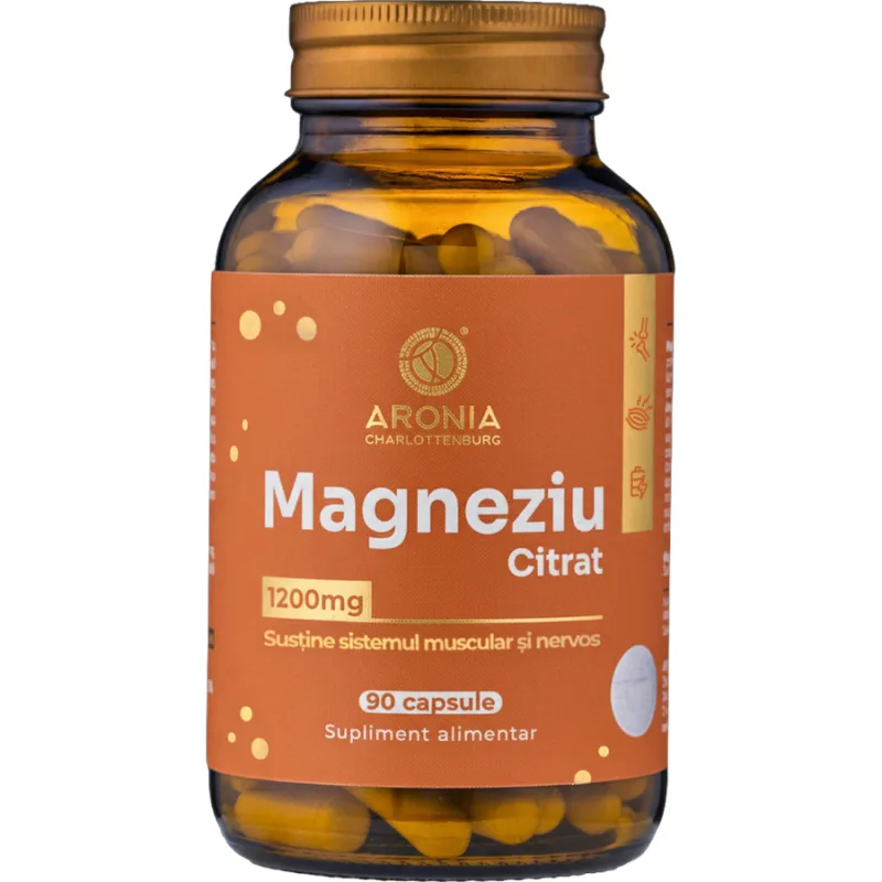 Magneziu Citrat 1200mg 90cps ARONIA CHARLOTTENBURG — preț și oferte