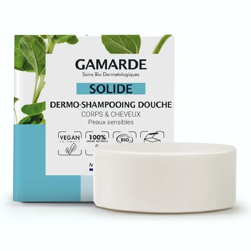Sampon si gel de dus solid pentru par si corp, 109ml, Gamarde — preț și oferte