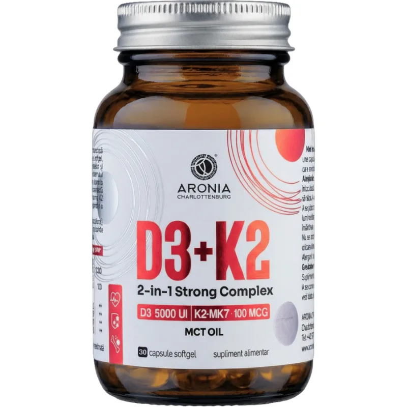 Vitamina D3+K2 2in1 Strong Complex 30cps ARONIA CHARLOTTENBURG — preț și oferte