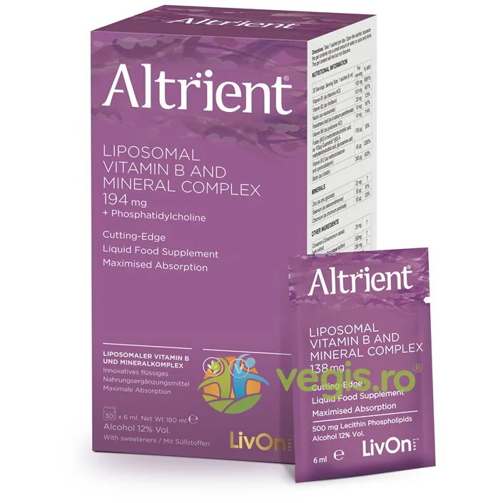 Vitamina B Lipozomala + Complex Mineral 30 pliculete Livon Labs, ALTRIENT — preț și oferte