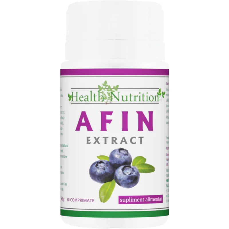 Afin Frunze Extract 60mg 60cpr Health Nutrition — preț și oferte