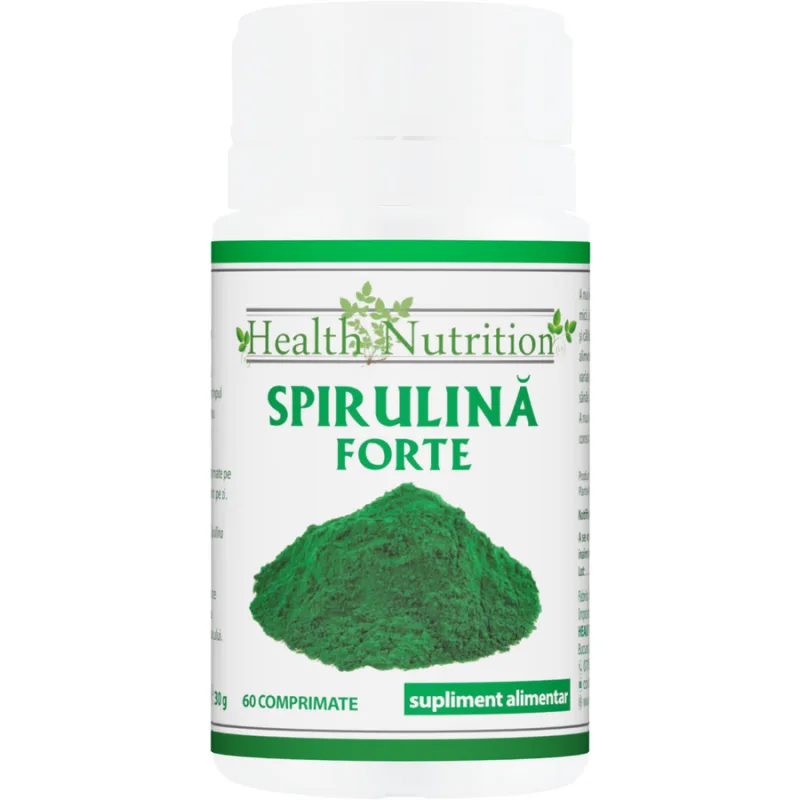 Spirulina Forte 500mg 60cpr Health Nutrition — preț și oferte
