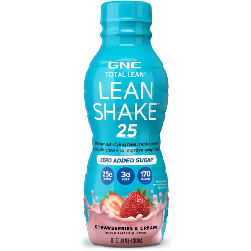 Shake 25 cu Aroma de Capsuni si Frisca fara Zahar Adaugat Total Lean 414ml GNC — preț și oferte