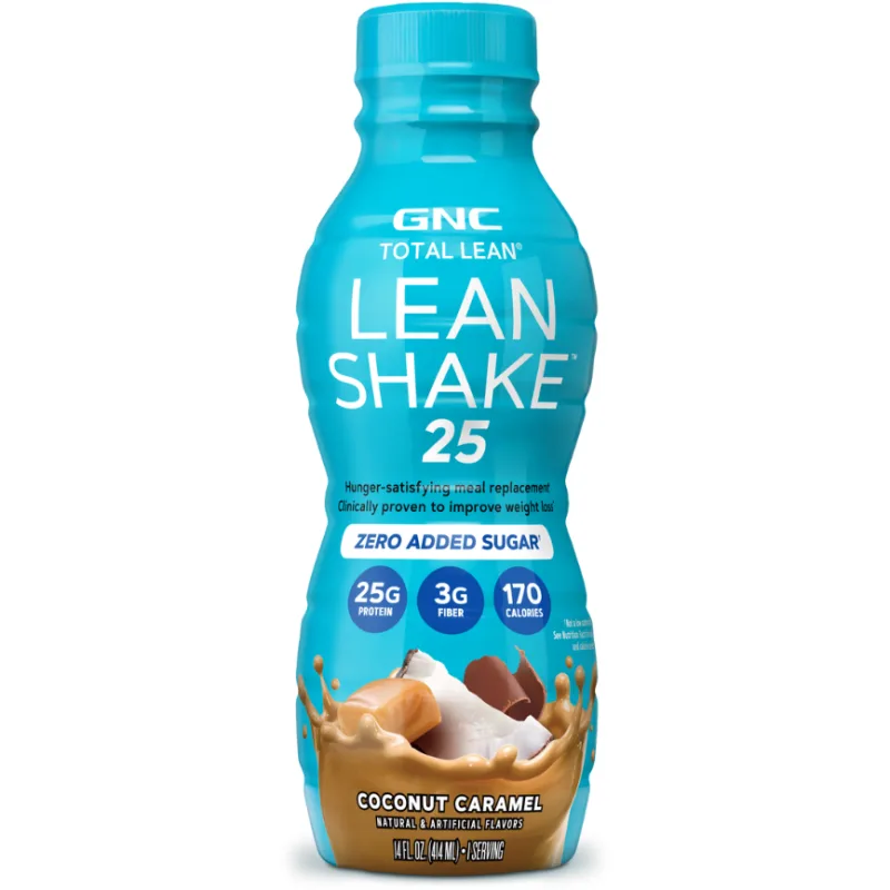 Shake 25 cu Aroma de Caramel si Cocos fara Zahar Adaugat 414ml GNC — preț și oferte