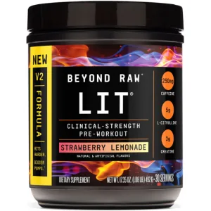 Pre-Workout LIT V2 cu Aroma de Limonada de Capsuni 492g