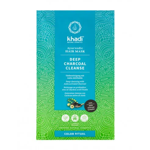 Masca de Par Bio pentru Inlaturare Silicon Deep Charcoal 50g Khadi — preț și oferte
