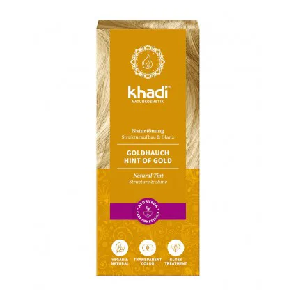 Vopsea de Par Naturala Henna Blond Golden 100g Khadi — preț și oferte
