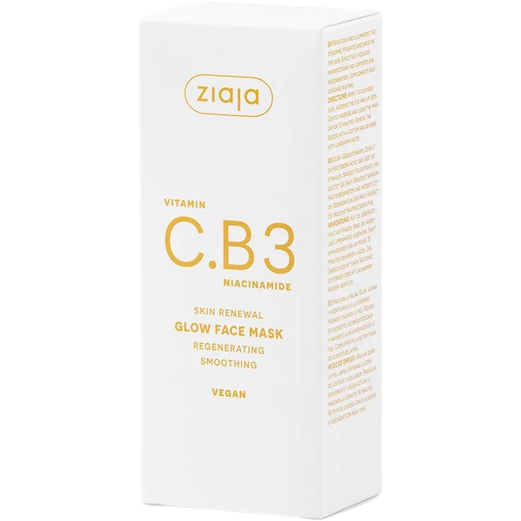 Masca pentru Fata cu Vitamina C.B3 si Niacinamida 50ml ZIAJA — preț și oferte