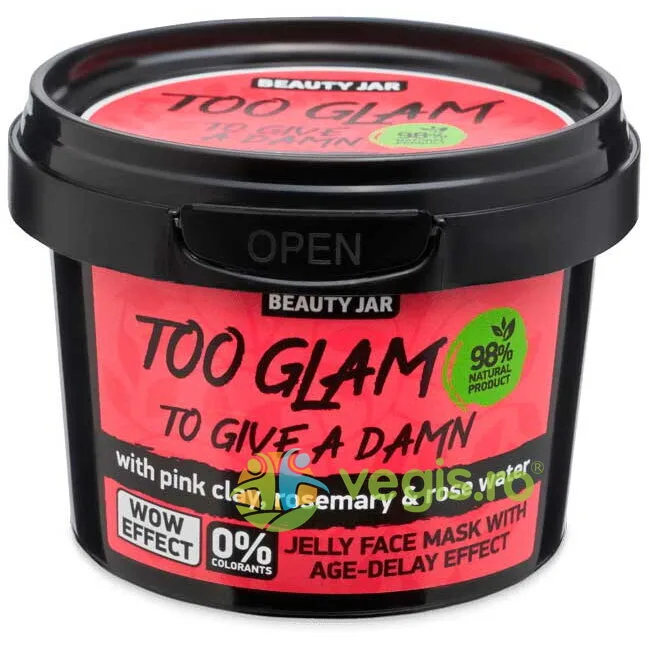 Masca Faciala Rejuvenanta cu Argila Roz si Apa de Trandafir 120g BEAUTY JAR — preț și oferte