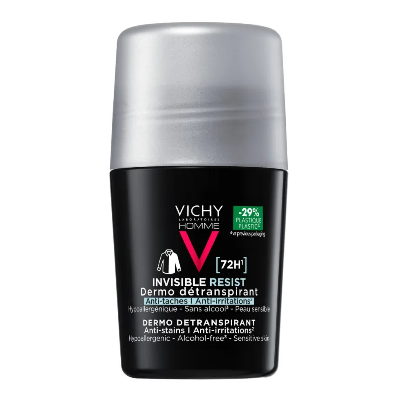 Deodorant roll-on Invisible Resist 72H Homme, 50 ml, Vichy — preț și oferte
