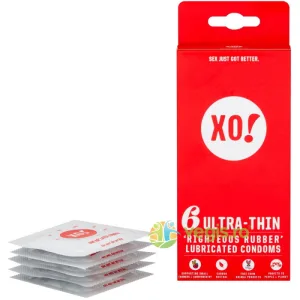 Prezervative Ultra Subtiri din Latex 100% Natural XO! 6buc