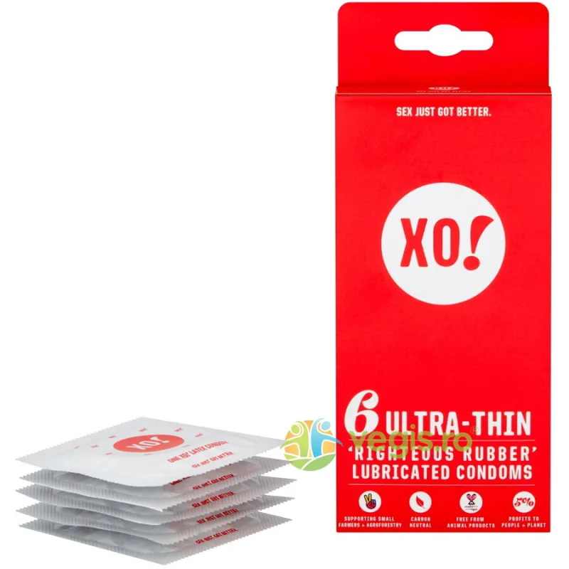 Prezervative Ultra Subtiri din Latex 100% Natural XO! 6buc FLO — preț și oferte