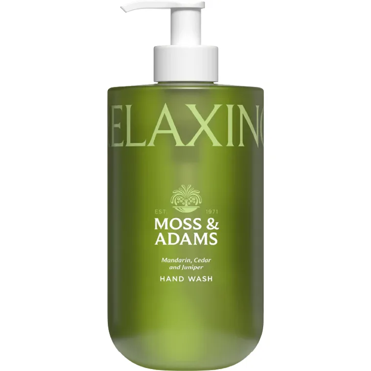 Sapun Lichid cu Pompita cu Mandarina, Cedru si Ienupar Relaxing 400ml MOSS&ADAMS — preț și oferte