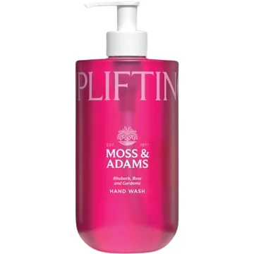 Sapun Lichid cu Pompita cu Rubarba, Trandafir si Gardenie Uplifting 400ml MOSS&ADAMS — preț și oferte