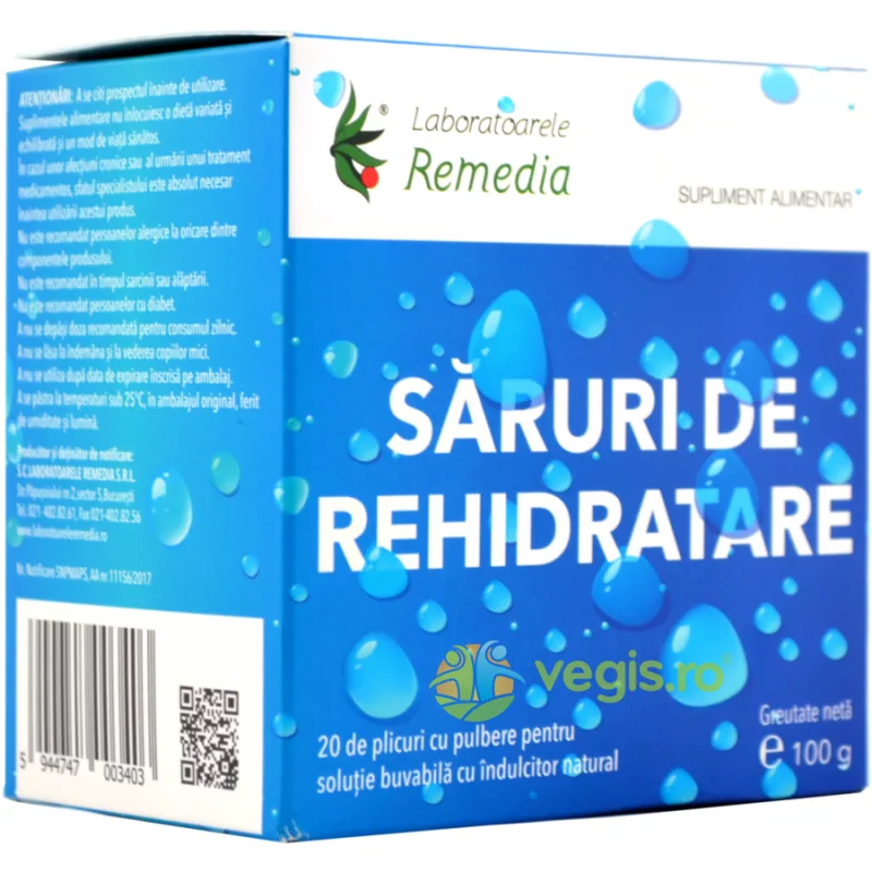 Saruri de Rehidratare 20dz REMEDIA — preț și oferte