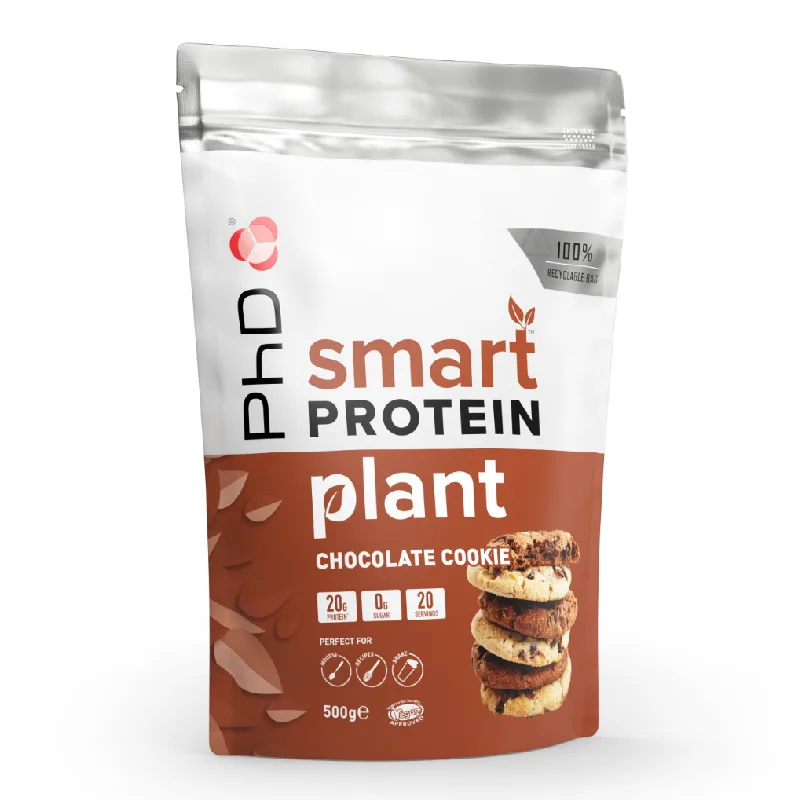 Pudra proteica vegetala Smart Protein Plant, Chocolate Cookie, 500g, PhD PHD NUTRITION — preț și oferte