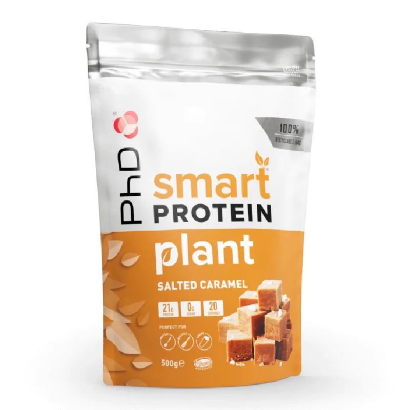 Pudra proteica vegetala Smart Protein Plant, Salted Caramel, 500g, PhD PHD NUTRITION — preț și oferte