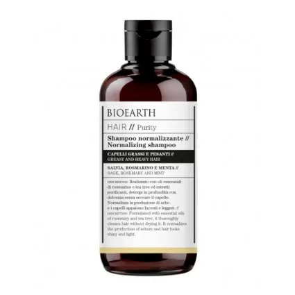 Sampon Normalizant pentru Par Gras cu Salvie si Rozmarin 250ml Bioearth — preț și oferte